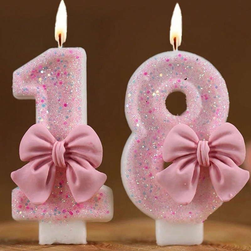 Paraffin Wax - 1 adet Pembe Kelebek Şekilli Rhinestone