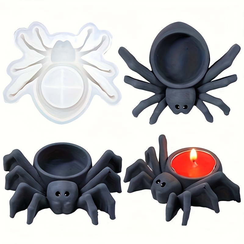 Candle Molds - Örümcek Şeklinde Mumlar İçin Silikon Kalıp,