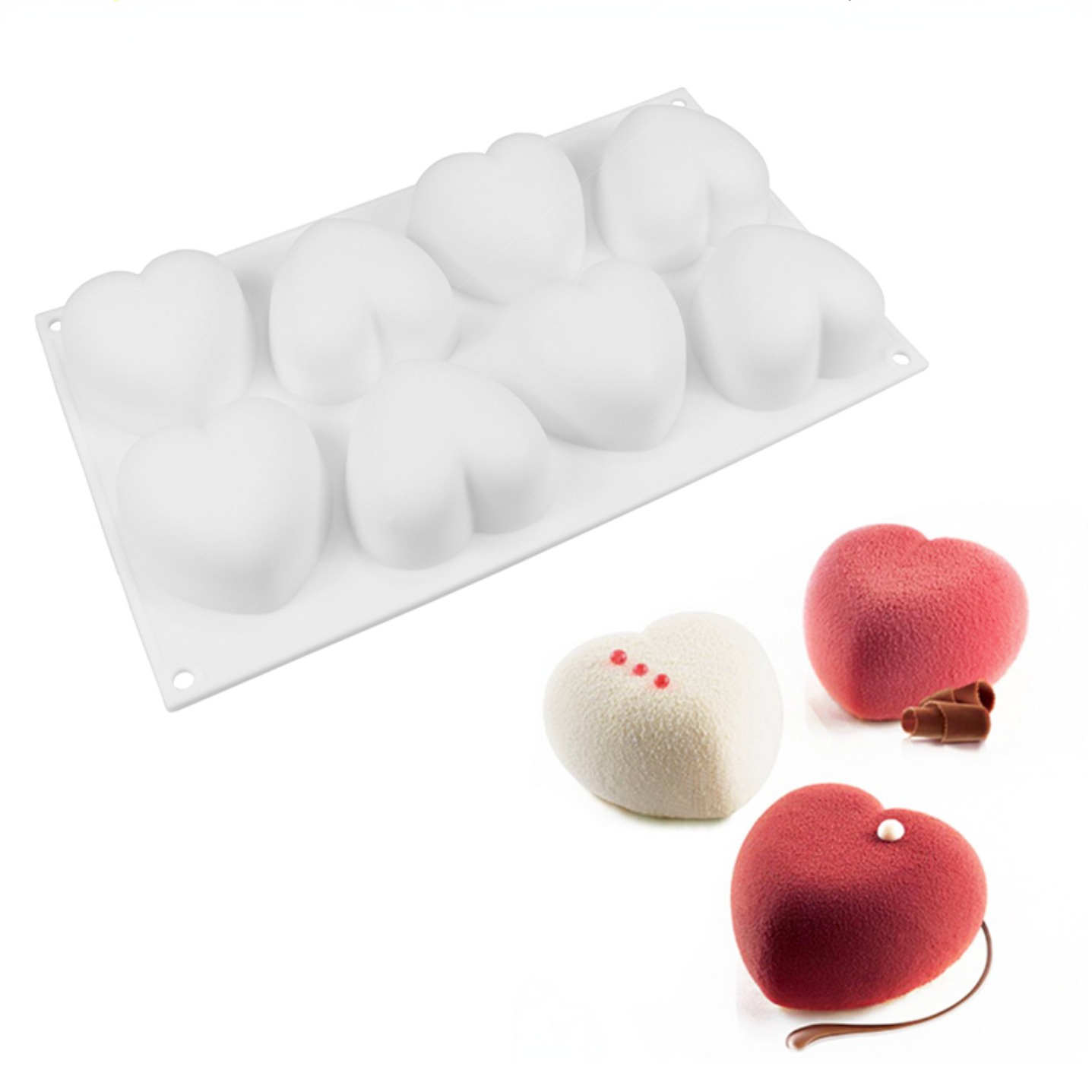 Candle Making Kit - Aşk Kalp Silikon Sabun Kalıp El