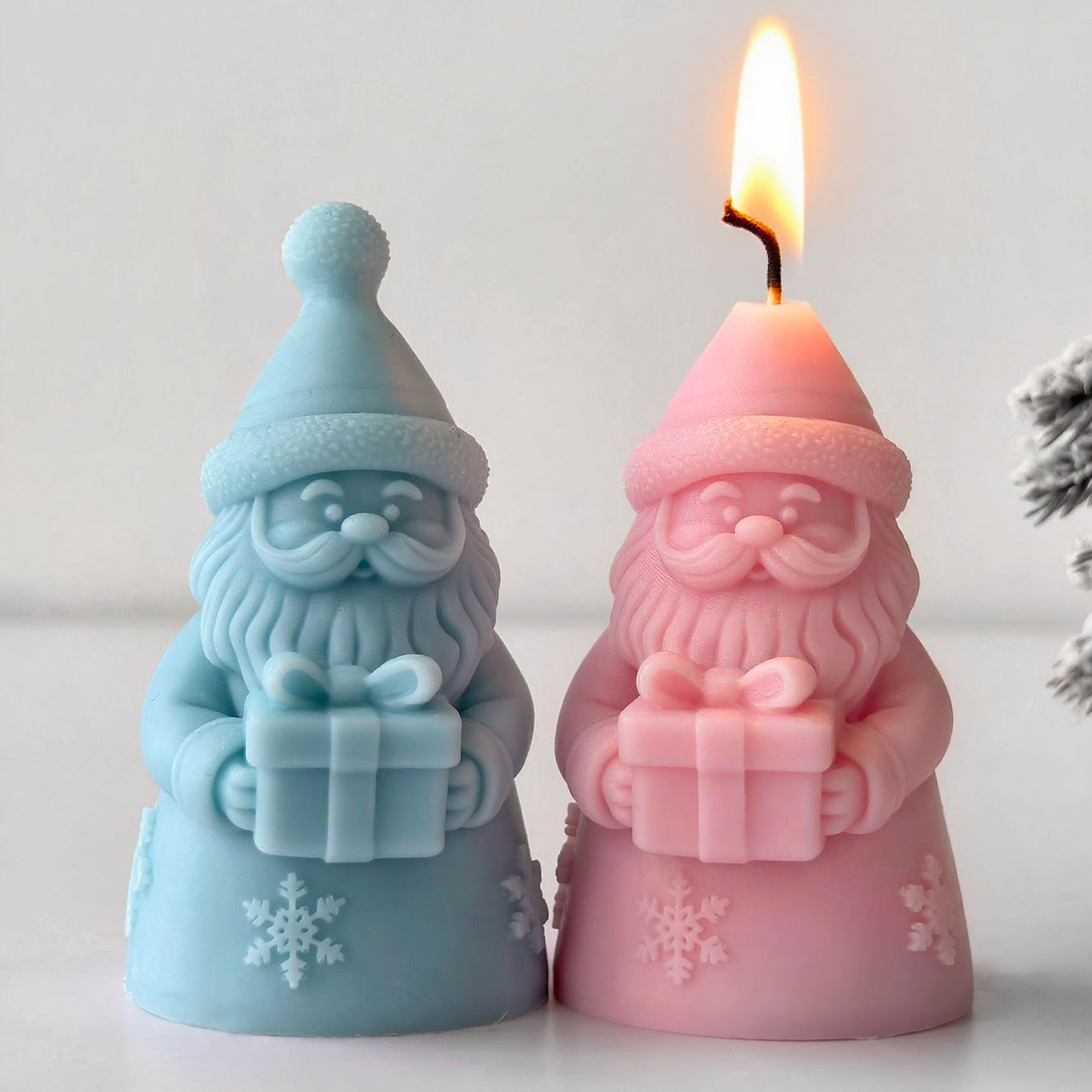 Noel Baba Hediye Kutusu siliko - Candle Containers incelemesi ve fiyatı
